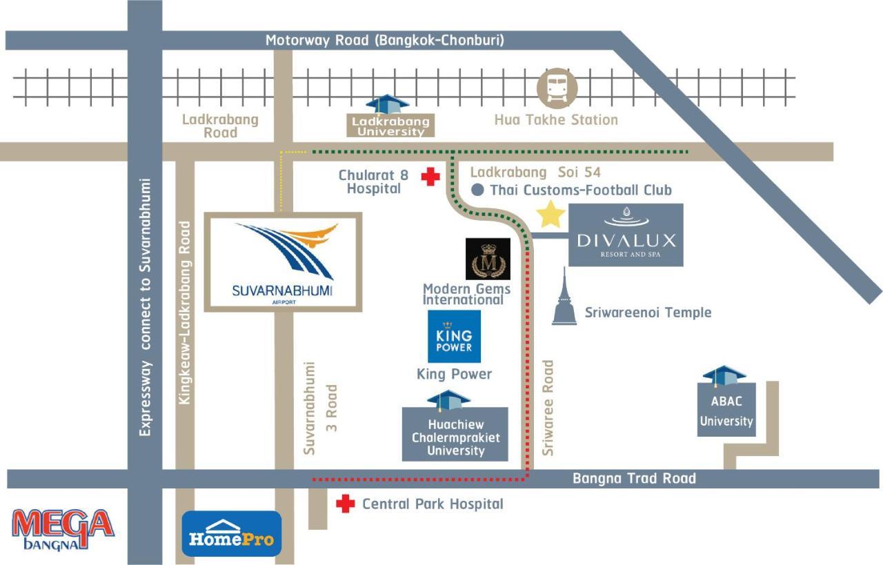 Divalux & Bangkok, Suvarnabhumi Airport-free Shuttle 酒店